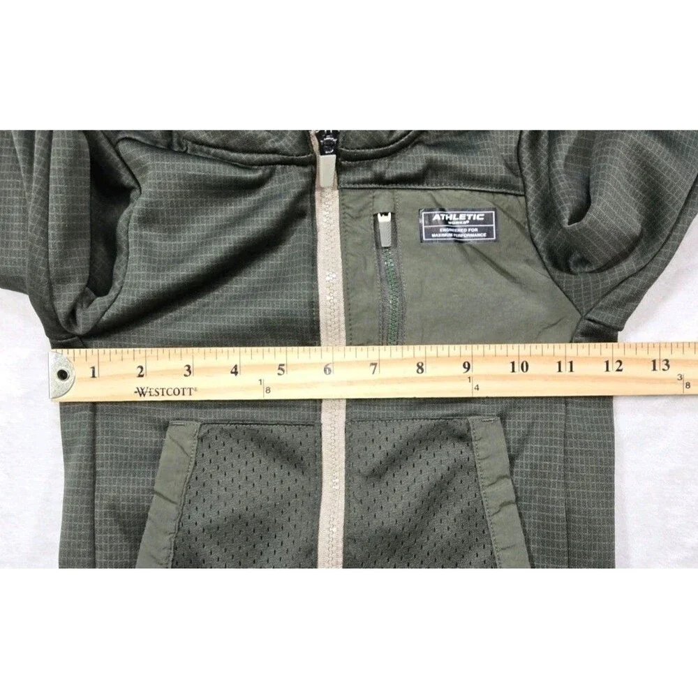 Lot Of 2 Boys Athletic Works Full Zip Hoodie Jacket Size 3T Gray Green